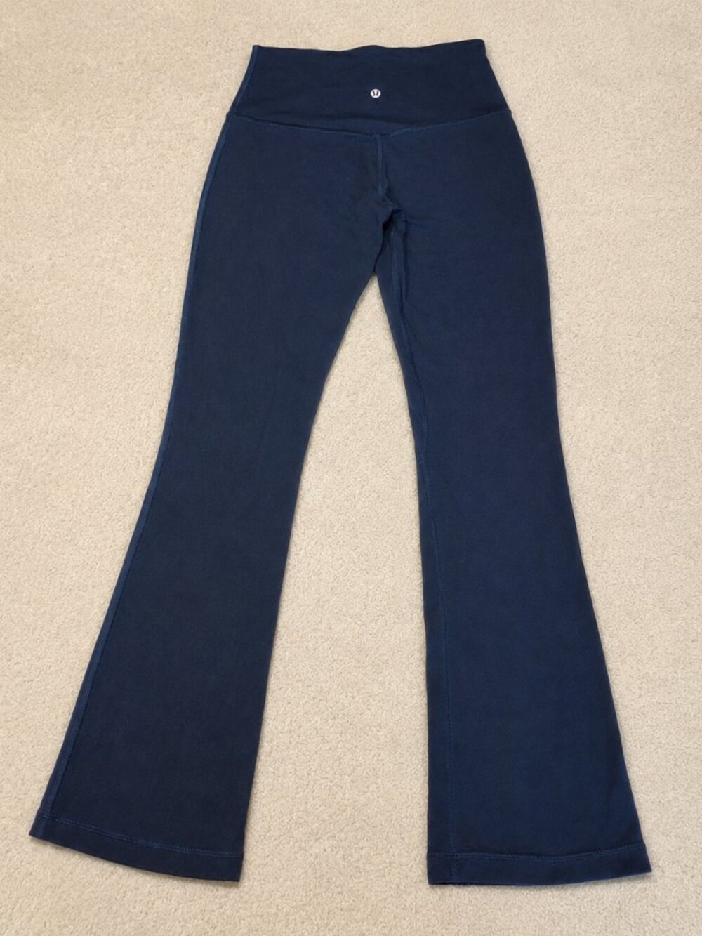 Lululemon Groove Super High-Rise Flared Navy Blue Pants | Size 6 - Picture 5 of 11